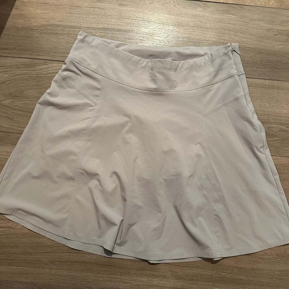 Athleta Gray All Day Skort Tennis Skirt Shorts Golf Active Womens 12T